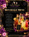 Elegant Beverage Menu — Editable PDF Template
