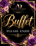 Elegant Buffet Sign — Editable PDF Template