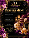 Elegant Dessert Menu — Editable PDF Template