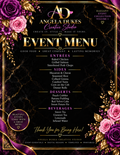 Elegant Event Menu — Editable PDF Template