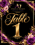 Elegant Table Numbers — Editable PDF Template